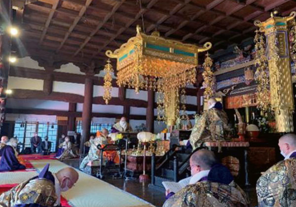 大乗会法要(金堂)