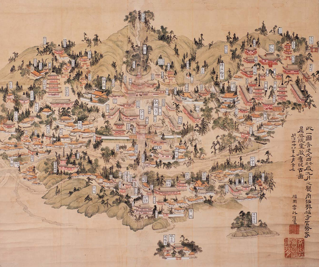 叡福寺境内古地図